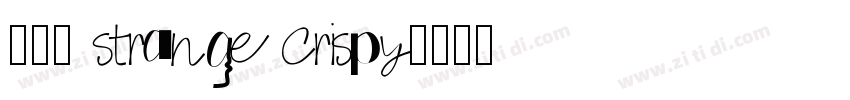 WTF strange crispy字体转换